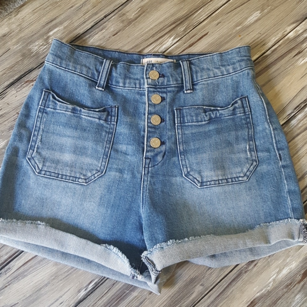 Madewell high waist button fly shorts